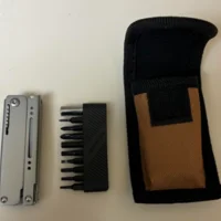 Міні мультитул-ножиці Roxon M3 зі змінними бітами, сірий