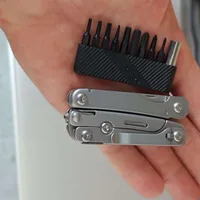 Міні мультитул Roxon M2 зі змінними бітами, сірий — Photo 33