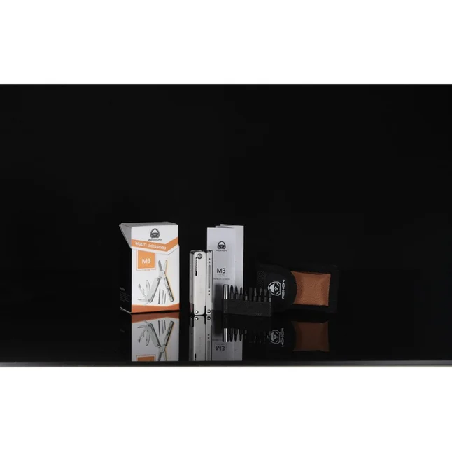 Міні мультитул-ножиці Roxon M3 зі змінними бітами, сірий — Photo 9