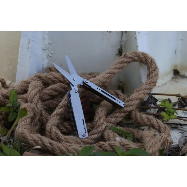 Міні мультитул-ножиці Roxon M3 зі змінними бітами, сірий — Photo 7