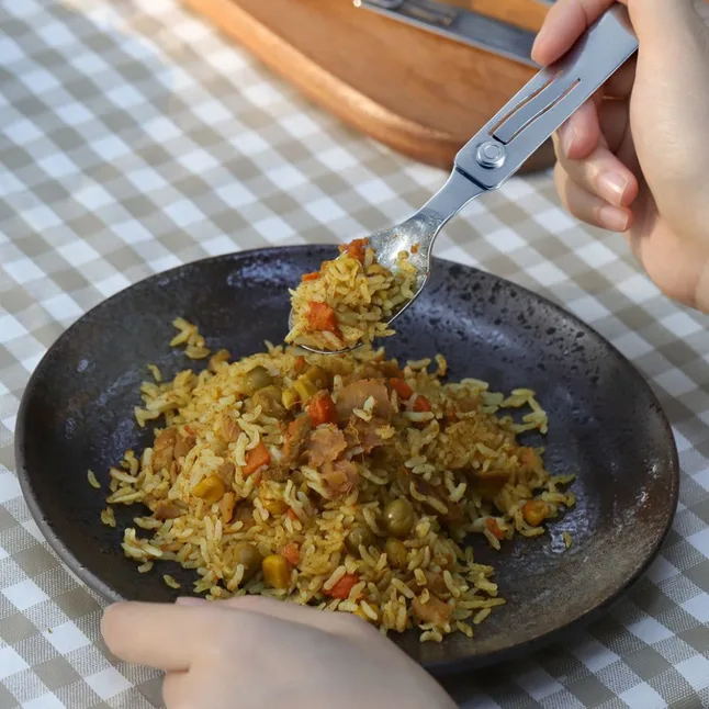 Набір столових приладів Roxon C2 2 in1 (ложка, виделка), нержавіюча сталь — Photo 5