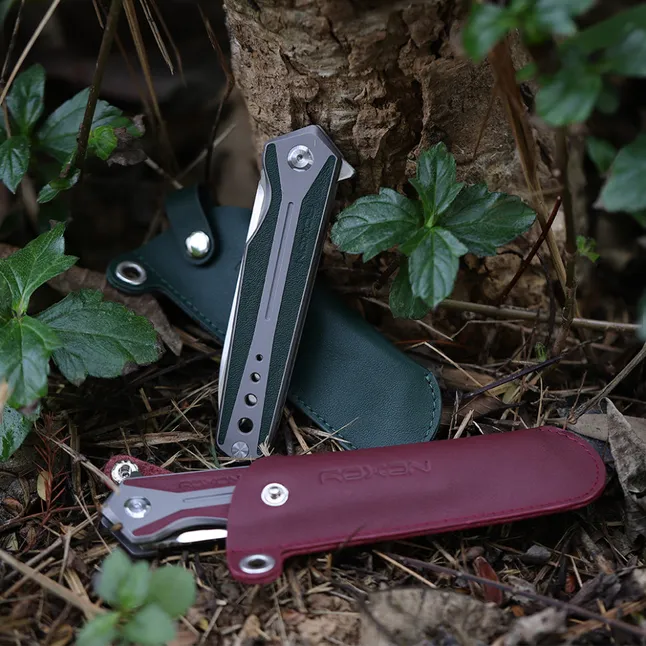 Чехол кожаный для Roxon К1, зеленый — Photo 2