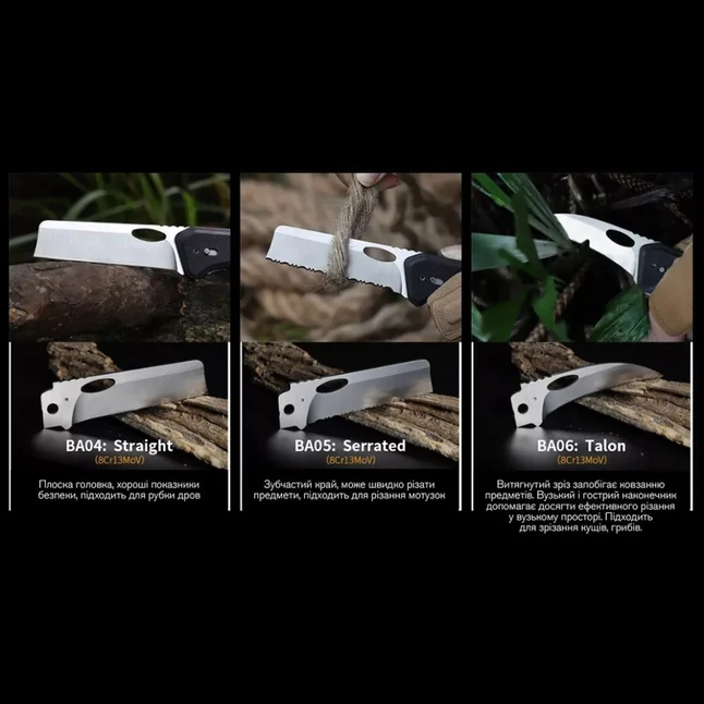 Нож складной Roxon S502U, черный — Photo 5