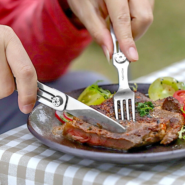 Набір столових приборів Roxon C1S 3 in1 (ложка, виделка, ніж), нержавіюча сталь — Photo 8