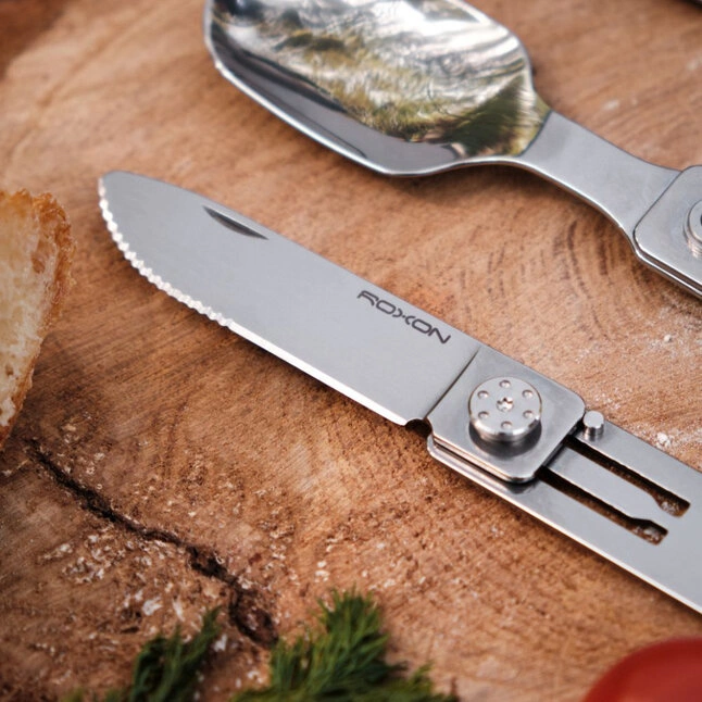 Набір столових приборів Roxon C1S 3 in1 (ложка, виделка, ніж), нержавіюча сталь — Photo 13