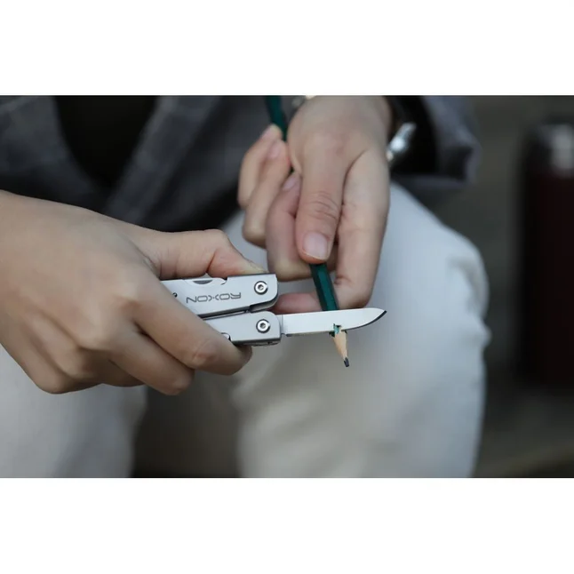 Мини мультитул Roxon M2 с сменными битами, серый — Photo 3