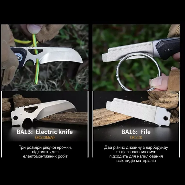 Нож складной Roxon S502U, черный — Photo 8