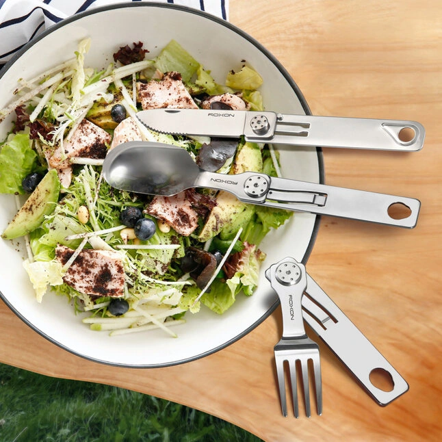 Набір столових приборів Roxon C1S 3 in1 (ложка, виделка, ніж), нержавіюча сталь — Photo 6