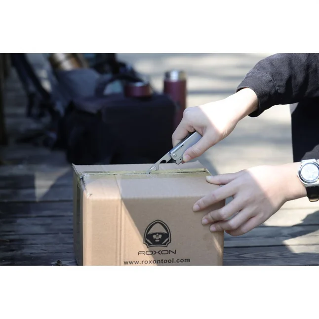 Міні мультитул-ножиці Roxon M3 зі змінними бітами, сірий — Photo 1