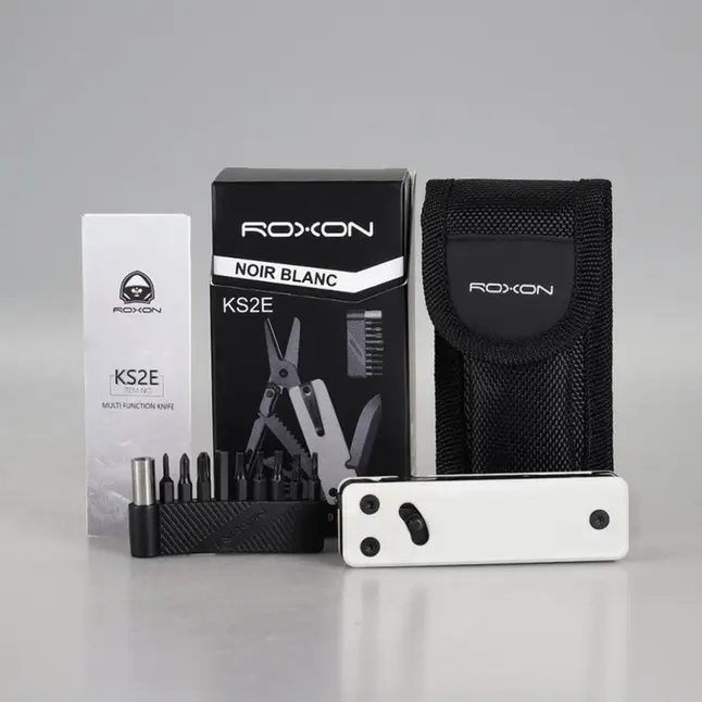 Міні мультитул Roxon KS2E Noir, чорне лезо, білий — Photo 6