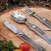 Набір столових приборів Roxon C1S 3 in1 (ложка, виделка, ніж), нержавіюча сталь — Photo 32