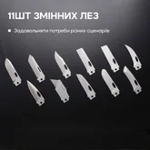 Набор сменных клинков Roxon (BA03; BA08; BA09) 3in1 — Photo 19