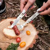 Набір столових приборів Roxon C1S 3 in1 (ложка, виделка, ніж), нержавіюча сталь — Photo 36