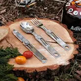 Набір столових приборів Roxon C1S 3 in1 (ложка, виделка, ніж), нержавіюча сталь — Photo 31