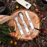 Набір столових приборів Roxon C1S 3 in1 (ложка, виделка, ніж), нержавіюча сталь — Photo 39