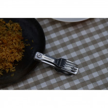 Набір столових приборів Roxon C1 3 in1 (ложка, виделка, ніж) сірий