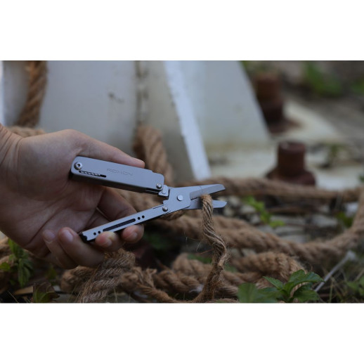Мини мультитул-ножницы Roxon M3 со сменными битами, серый