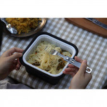 Набор столовых приборов Roxon C1 3 in1 (ложка, вилка, нож) серый