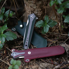 Чехол кожаный для Roxon К1, бордовый