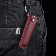 Чехол кожаный для Roxon К1, бордовый